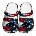 Carolina Panthers Patriotic Stripes Crocs Fashion forward