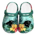 Carolina Panthers Tropical Vibes Crocs Fashion forward
