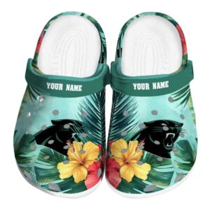 Carolina Panthers Tropical Vibes Crocs Fashion forward