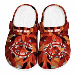 Chicago Bears Autumn Leaves Crocs Fashion forward