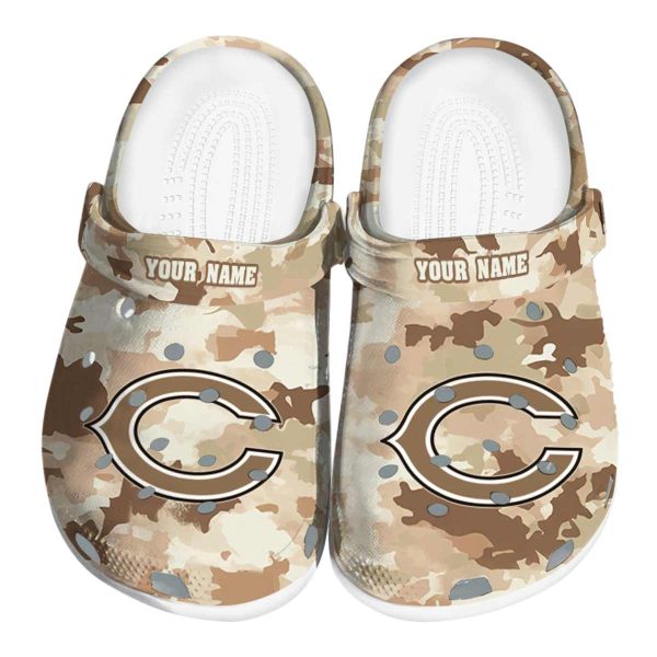 Chicago Bears Desert Camo Crocs Fashion forward