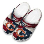 Chicago Bears Patriotic Stripes Crocs Fashion forward