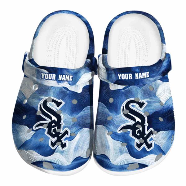 Chicago White Sox Ocean Waves Crocs Fashion forward