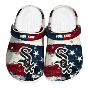 Chicago White Sox Patriotic Stripes Crocs Fashion forward
