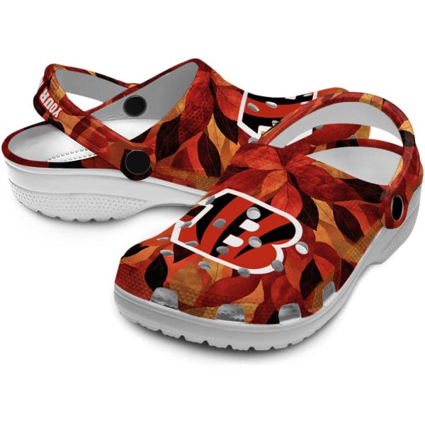 Cincinnati Bengals Autumn Leaves Crocs Premium grade