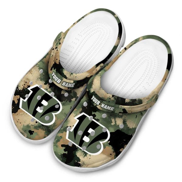 Cincinnati Bengals Camouflage Craze Crocs Top rated