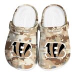 Cincinnati Bengals Desert Camo Crocs Fashion forward