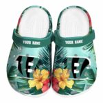 Cincinnati Bengals Tropical Vibes Crocs Fashion forward