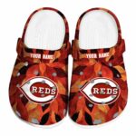 Cincinnati Reds Autumn Leaves Crocs Fashion forward