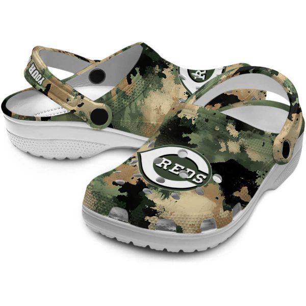 Cincinnati Reds Camouflage Craze Crocs Premium grade