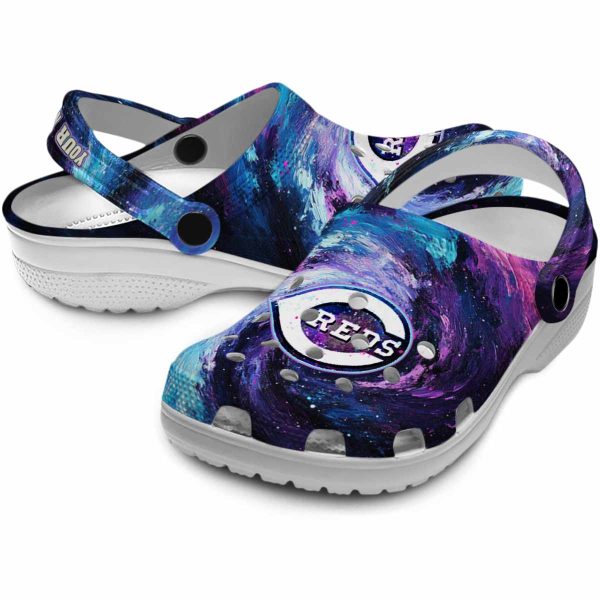 Cincinnati Reds Galaxy Swirl Crocs Premium grade