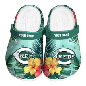 Cincinnati Reds Tropical Vibes Crocs Fashion forward