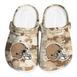 Cleveland Browns Desert Camo Crocs Fashion forward