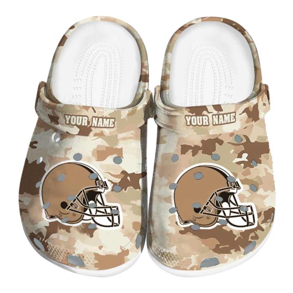Cleveland Browns Desert Camo Crocs Fashion forward