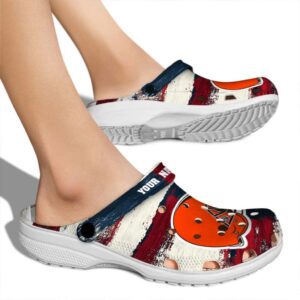 Cleveland Browns Patriotic Stripes Crocs New Arrival