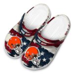 Cleveland Browns Patriotic Stripes Crocs Fashion forward