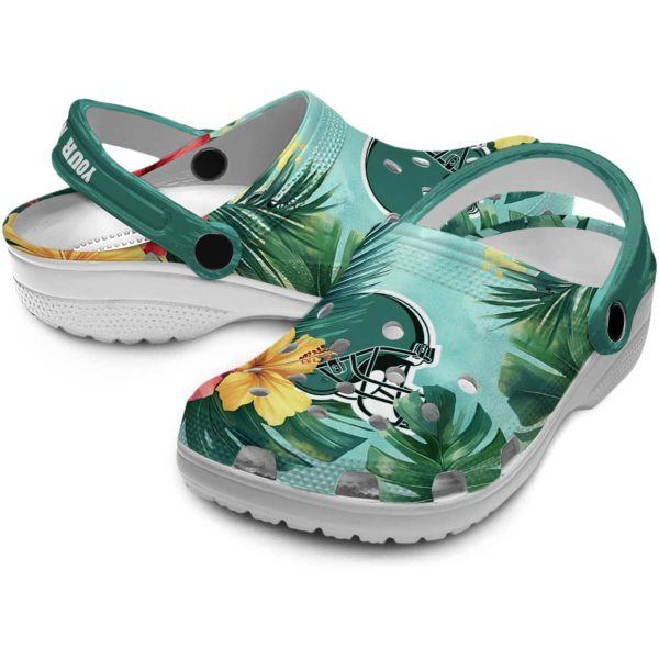 Cleveland Browns Tropical Vibes Crocs Premium grade