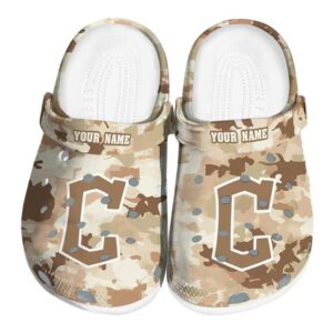 Cleveland Guardians Desert Camo Crocs Fashion forward