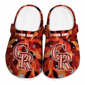 Colorado Rockies Autumn Leaves Crocs Fashion forward