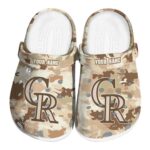 Colorado Rockies Desert Camo Clog 1 Colorado Rockies Desert Camo Crocs Fashion forward