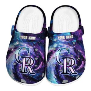 Colorado Rockies Galaxy Swirl Crocs Fashion forward