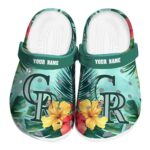Colorado Rockies Tropical Vibes Crocs Fashion forward