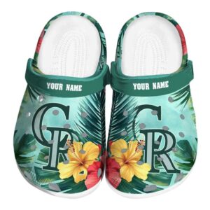 Colorado Rockies Tropical Vibes Crocs Fashion forward