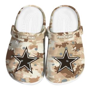Dallas Cowboys Desert Camo Crocs Fashion forward