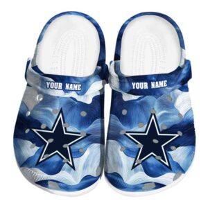 Dallas Cowboys Ocean Waves Crocs Fashion forward