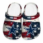 Dallas Cowboys Patriotic Stripes Crocs Fashion forward