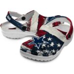 Dallas Cowboys Patriotic Stripes Crocs Fashion forward