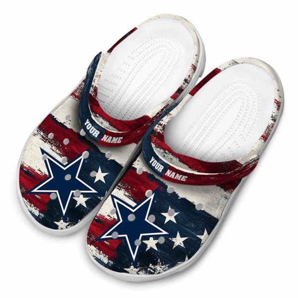 Dallas Cowboys Patriotic Stripes Crocs Top rated