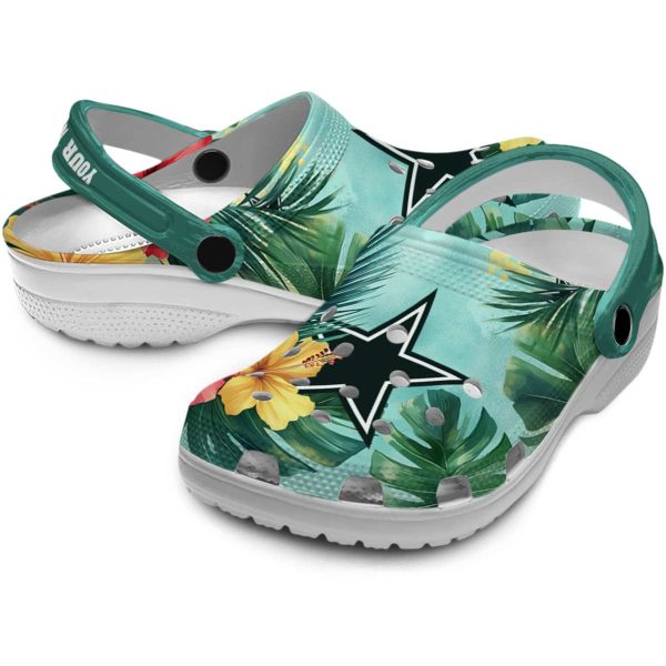 Dallas Cowboys Tropical Vibes Crocs Premium grade