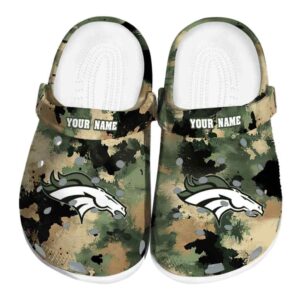 Denver Broncos Camouflage Craze Crocs Fashion forward