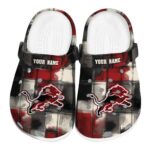 Detroit Lions Plaid Fusion Crocs Fashion forward