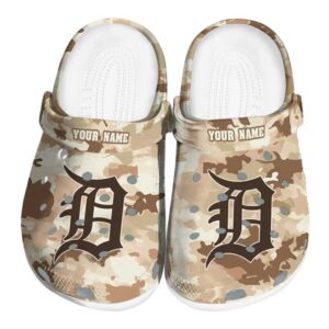 Detroit Tigers Desert Camo Crocs Fashion forward