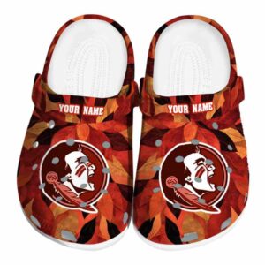 Florida State Seminoles Autumn Leaves Crocs Fashion forward
