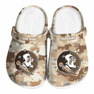 Florida State Seminoles Desert Camo Crocs Fashion forward