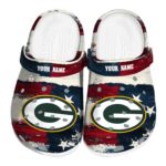Green Bay Packers Patriotic Stripes Crocs Fashion forward