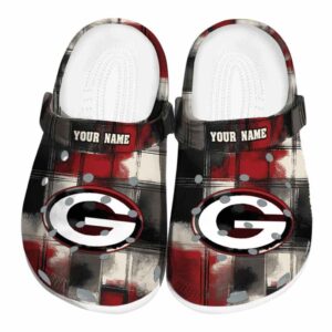 Green Bay Packers Plaid Fusion Crocs Fashion forward