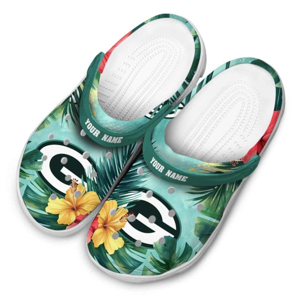 Green Bay Packers Tropical Vibes Crocs Top rated