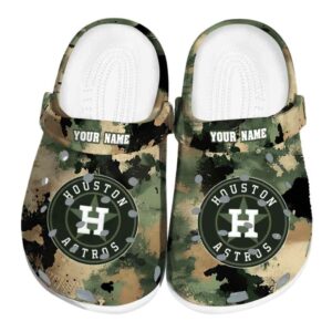 Houston Astros Camouflage Craze Crocs Fashion forward