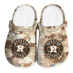 Houston Astros Desert Camo Crocs Fashion forward