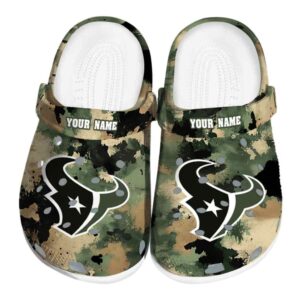 Houston Texans Camouflage Craze Crocs Fashion forward