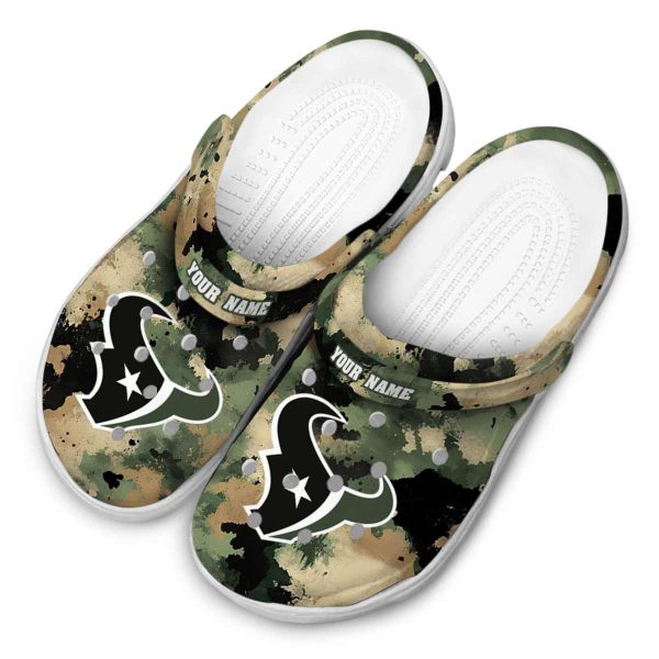 Houston Texans Camouflage Craze Crocs Top rated