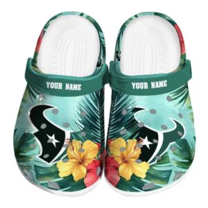 Houston Texans Tropical Vibes Crocs Fashion forward