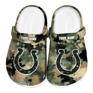 Indianapolis Colts Camouflage Craze Crocs Fashion forward