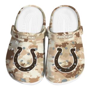 Indianapolis Colts Desert Camo Crocs Fashion forward