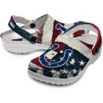 Indianapolis Colts Patriotic Stripes Crocs Fashion forward