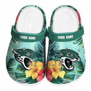 Jacksonville Jaguars Tropical Vibes Crocs Fashion forward